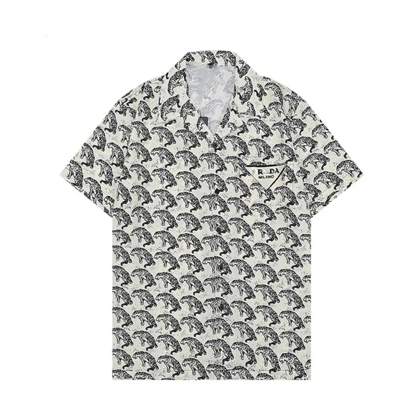 Mężczyźni designerskie koszule Summer Shoort Sleeve swobodne koszule moda luźna polo w stylu plażowym oddychając Tshirts TEE CIETY M-3XL LK4