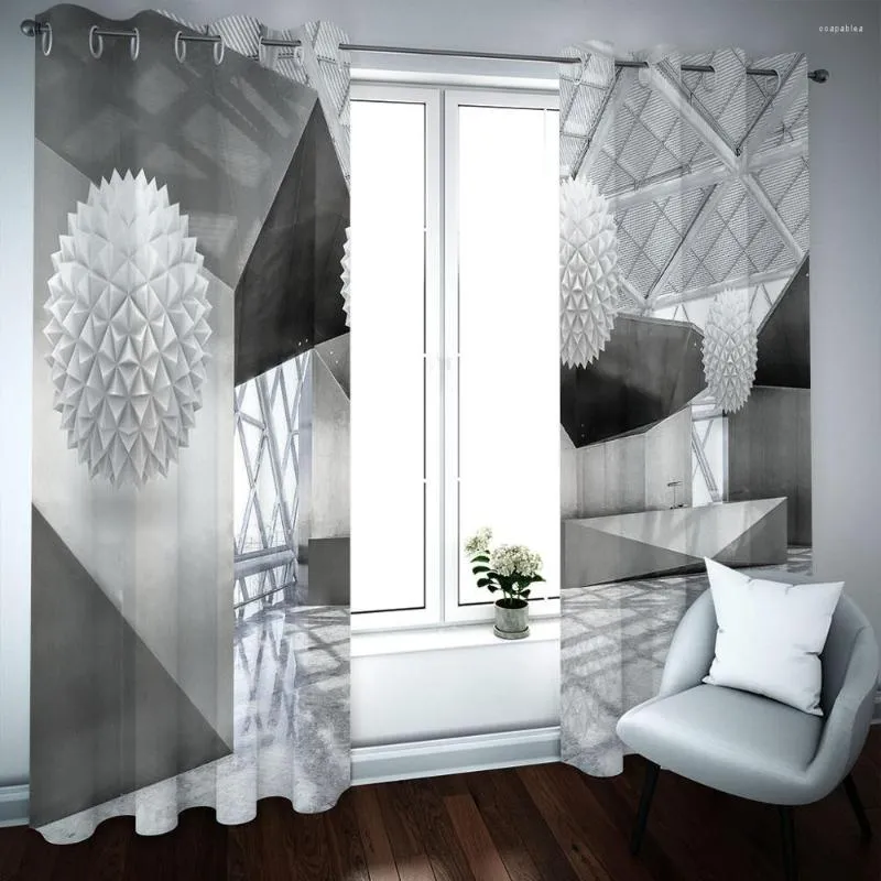 Gordijn 3D Blackout Curtains PO voor woonkamer slaapkamer uitbreiding ruimte luxe gordijnen