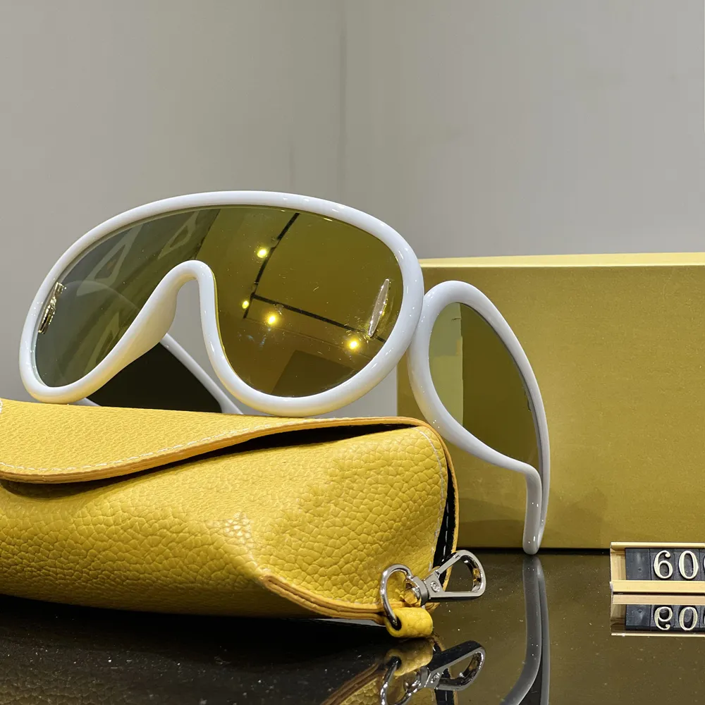 Lyxiga designersolglasögon modemärke solglasögon med stor ram för kvinnor män Unisex resande solglasögon pilot sport lunette de soleil