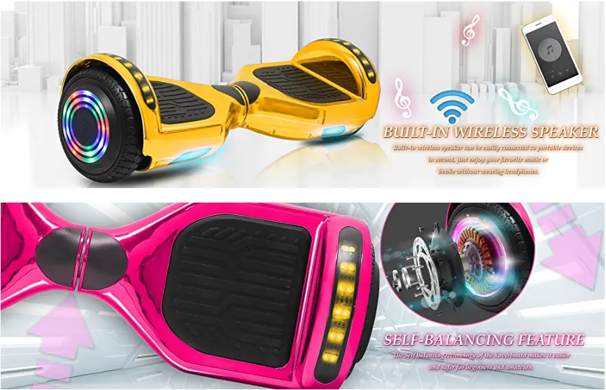 Hoverboard with built in speaker new arrivals