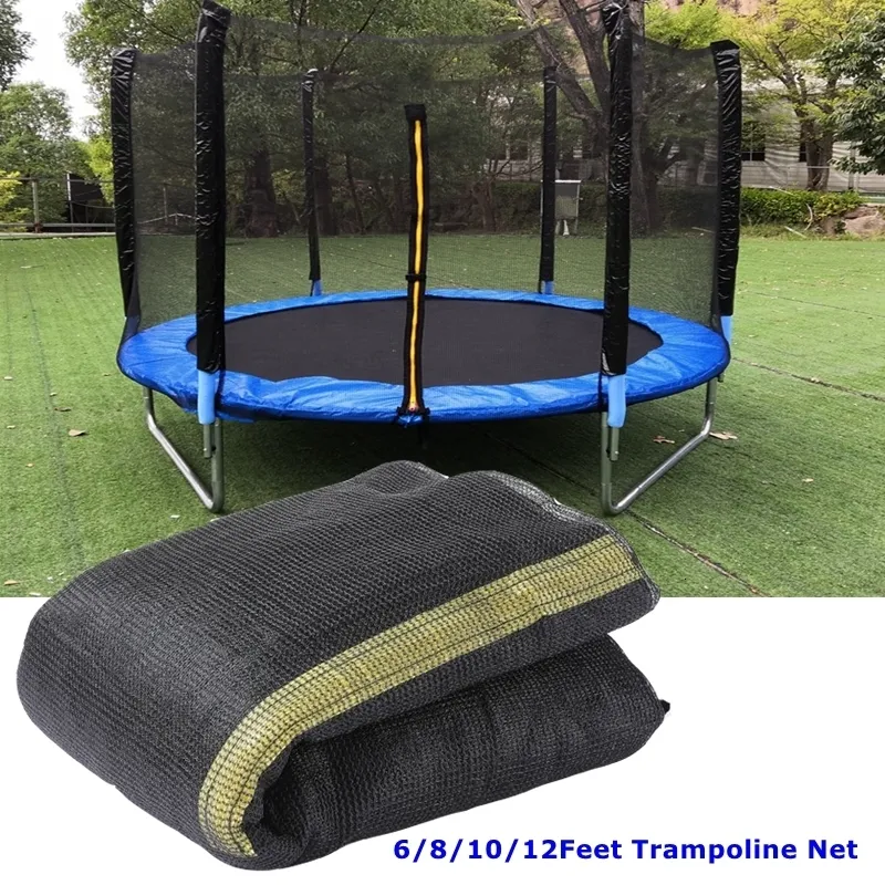 Trampolines 6/8/10/12 Feet Trampoline Net vervangende hek Bekleding Anti-fall Veiligheid Mesh Netpak Jumping Pad Fitness Protect Net 230530