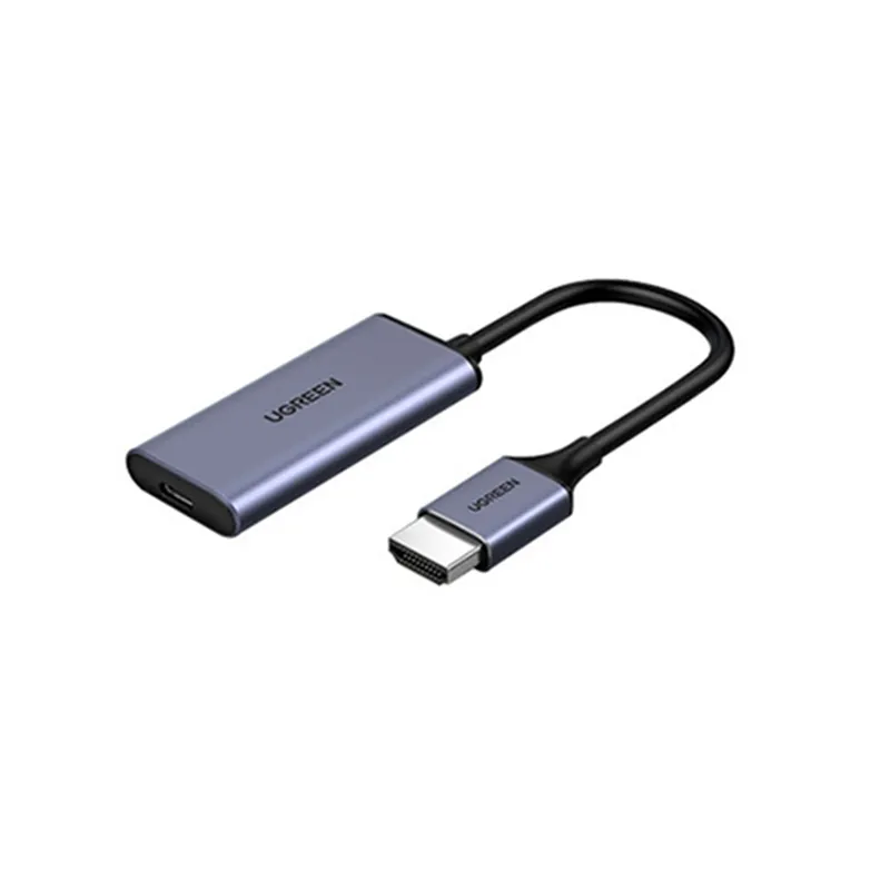 Rokid EM3のHDMIからタイプCアダプターへのinmoヘッドマウントディスプレイHD 4KコンバーターUSB-Cポータブルビデオアダプターブラック