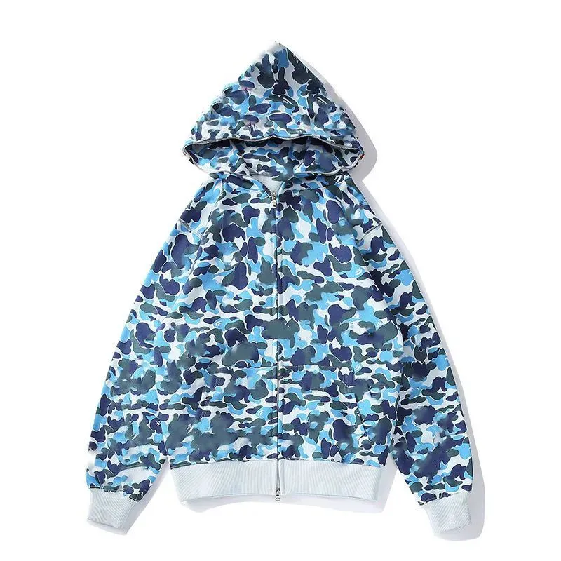 Designer Shark Full Zip Shark Hoodie For Men And Women Crazy Face