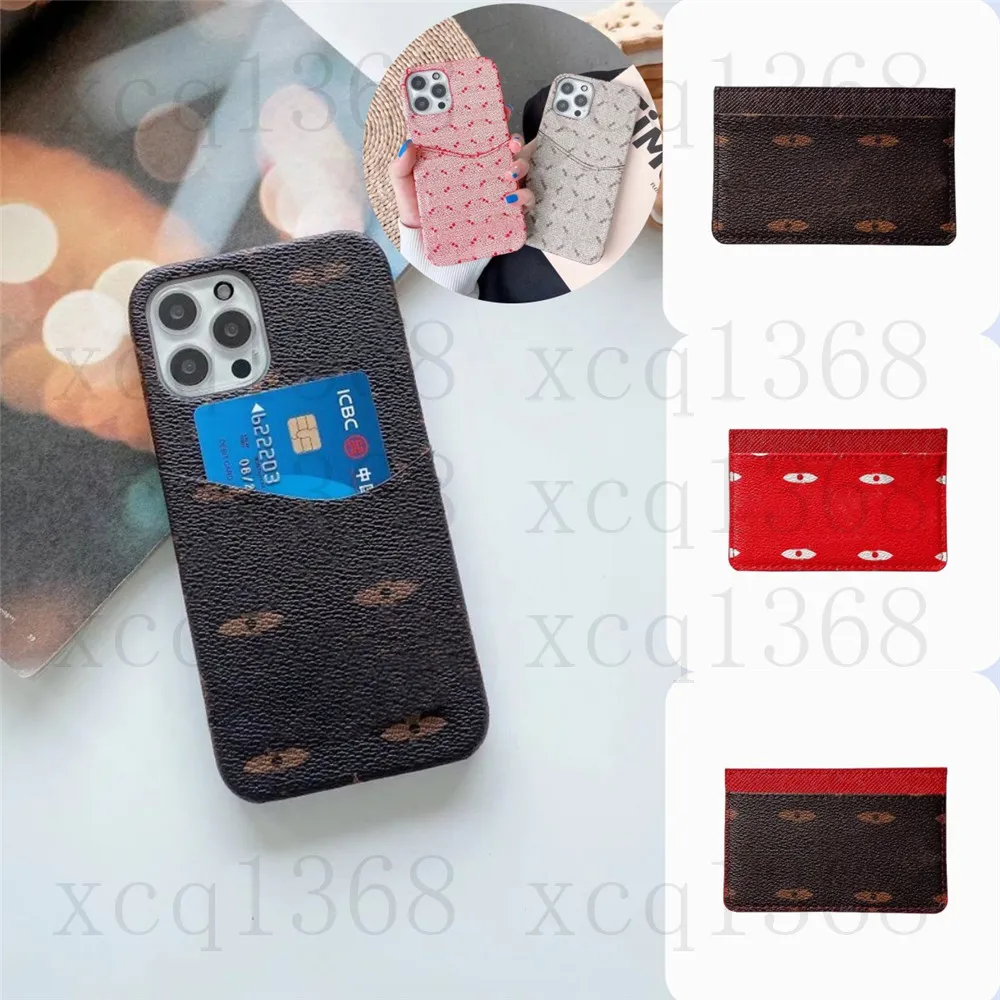 Top Designers Étuis de téléphone pour iPhone 15 14 13 12 11 Pro Max 15Pro 14Plus 13Pro XR Lettre de luxe Couverture arrière en cuir avec porte-carte