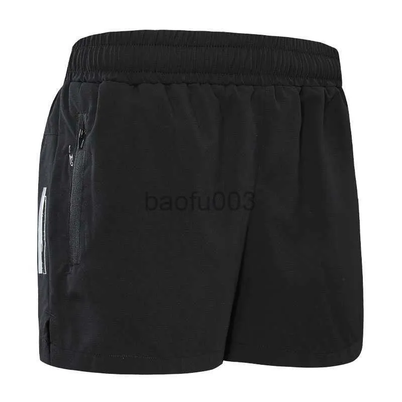 Pantaloncini da uomo Pantaloncini sportivi da donna con mutande Quick Dry Summer Running Short Casual Gym Pantaloncini da maratona con tasca corta con cerniera nera J230531