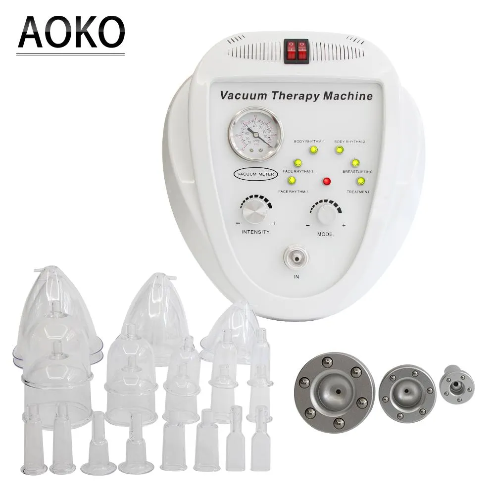 Relaxation AOKO Vacuum Massage Face Lifting Beauty Machine Breast Enlargement Machine Pump Cup Massager Body Shaping Butt Lifting Device