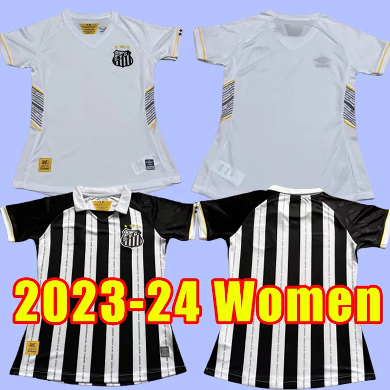 2023 2024 FC Santos Soccer Jerseys Felipe Jonatan Kaio Horge Pinto Ramos Pato Sanchez Soteldo Football Jersey Рубашка Camisa Home Away Women Girl