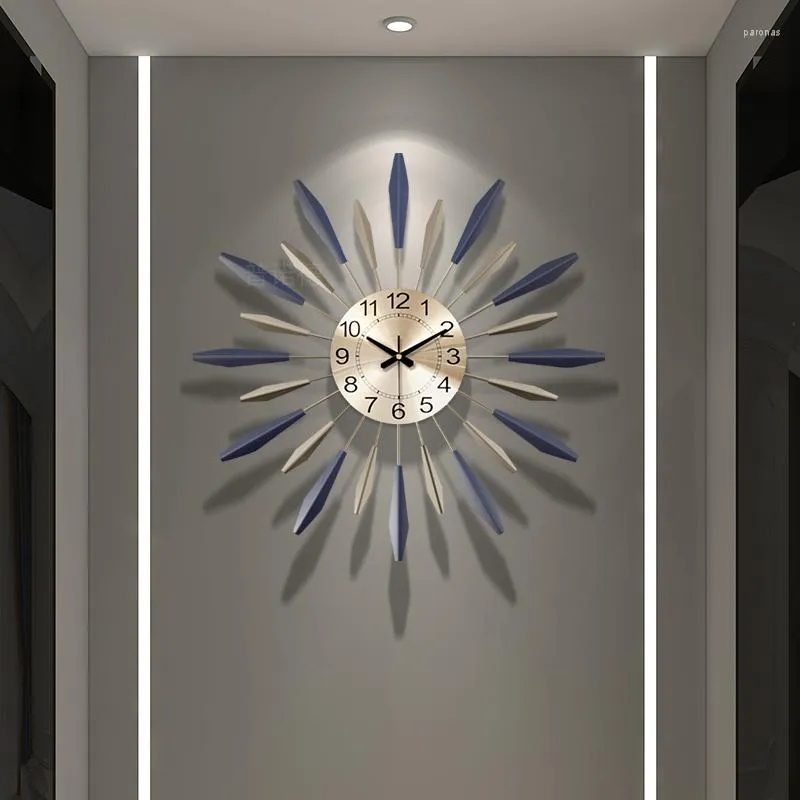 Wall Clocks Modern Digital Clock Living Room Luxury Art Aesthetic