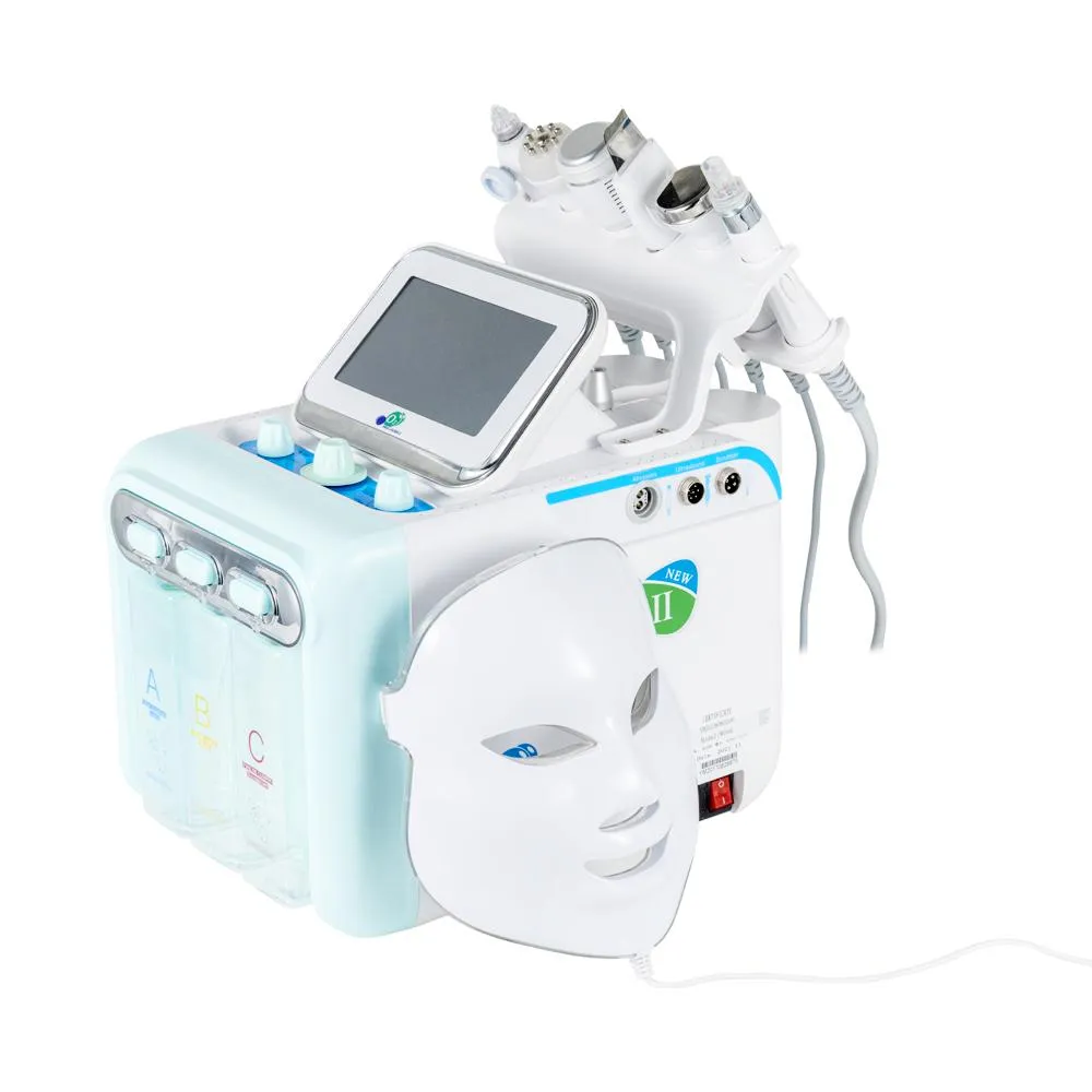 Machine 7 IN1 H2O2 Hydro Dermabrasion RF Biolifting Spa Facial Ace Pore Cleaner Hydrafacial Microdermabrasion Machine de soins Sink