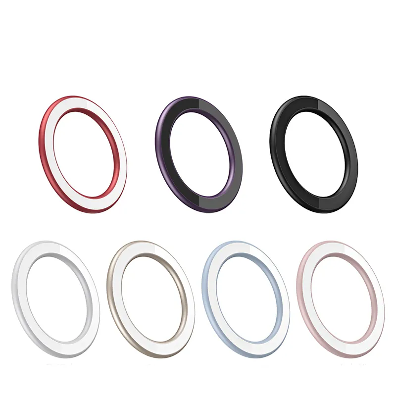 Soporte de anillo de círculo magnético para iPhone 14 13 12 Soporte de teléfono móvil de pared magnética Soporte de teléfono de montaje de coche magnético Blanco Rojo Negro Color púrpura