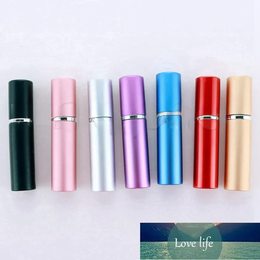 Classic 5ml Mini Spray Perfume Bottle Travel Refillable Empty Cosmetic Container Essential Oil Bottle Atomizer Aluminum Bottles Party Favor