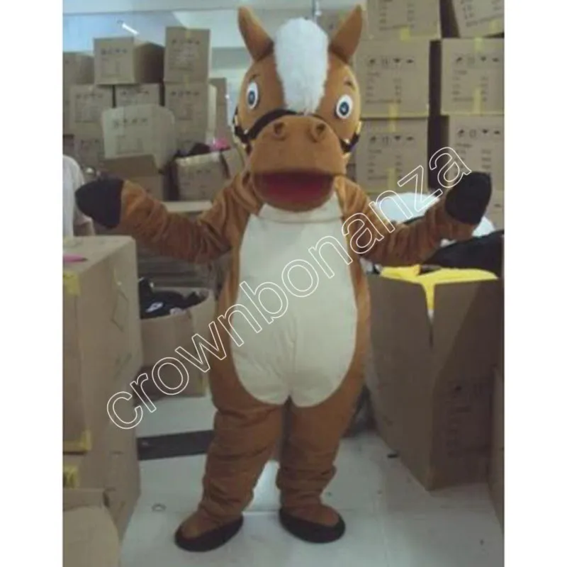 Nuevos disfraces de mascota de caballo profesional, traje de fantasía de  dibujos animados para tema de Animal adulto, disfraz de Carnaval, vestido  de