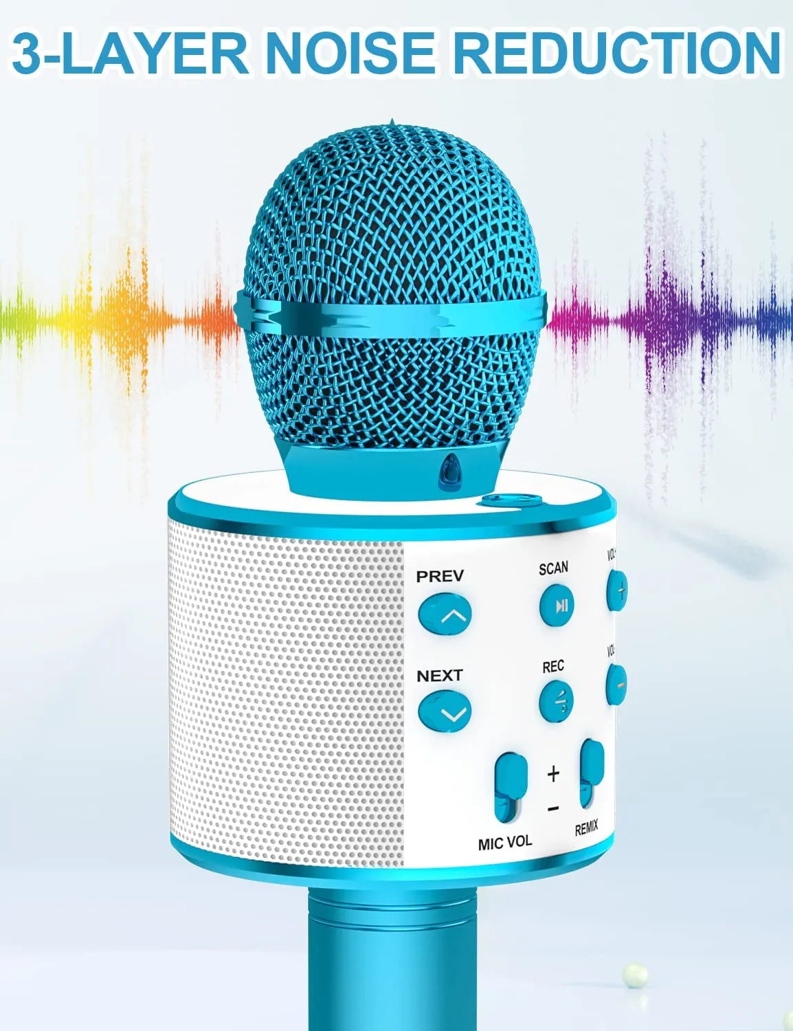 Tout nouveau karaoké pour enfants Machine à chanter jouet avec un  microphone pour les enfants Filles et garçons Fête de famille Cadeaux de  Noël