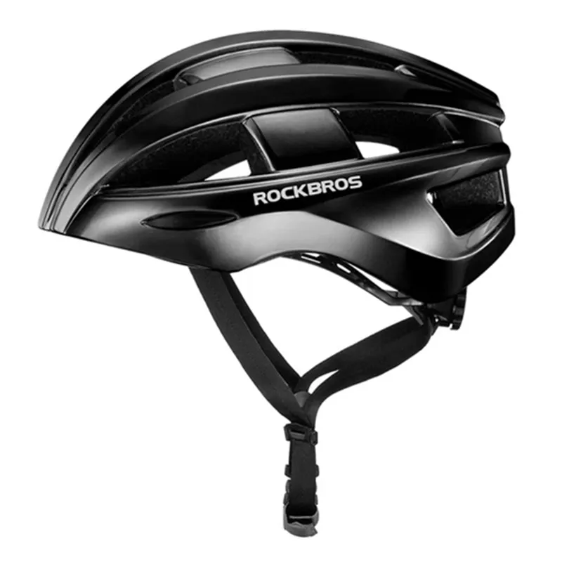 ROCKBROS Bicycle Helmet with Integrated Taillight MTB Road Cycling Helmet Black