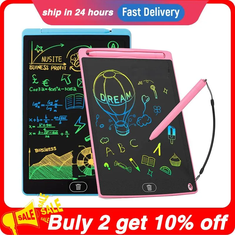 Tablet da 8,5/ 12 pollici di scrittura da scrittura tablet per la scrittura di grafici digitali tablet grafici digitali tamponi elettronici retti di giocattoli per bambini