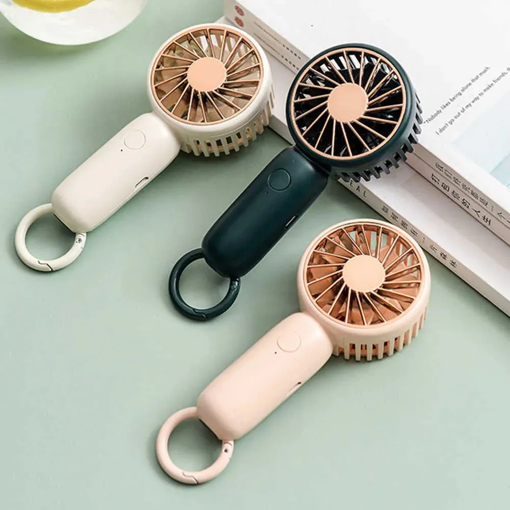 Electric Fans Mini Handheld Fan Summer Outdoor Personlig Portable Student Classroom Office Söt liten kylande USB Wind Power Fans