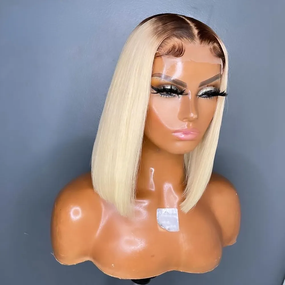 HD Transparent Lace Straight Synthetic Ginger Wig With Baby Hair Short Ombre Honey Blonde Bob In Brown Black Red And Blond For Black Women From Sexyladyhair22 28.05 DHgate.Com
