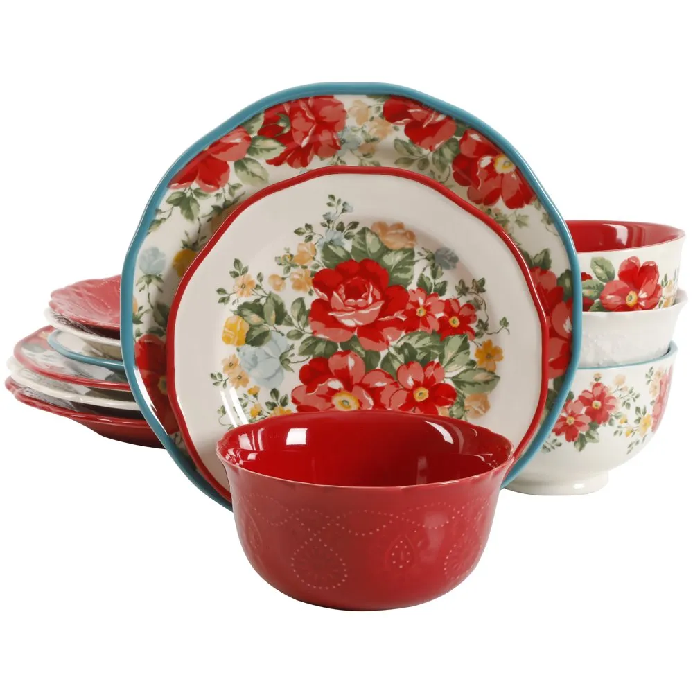 Pioneer woman vintage 2025 floral dinnerware