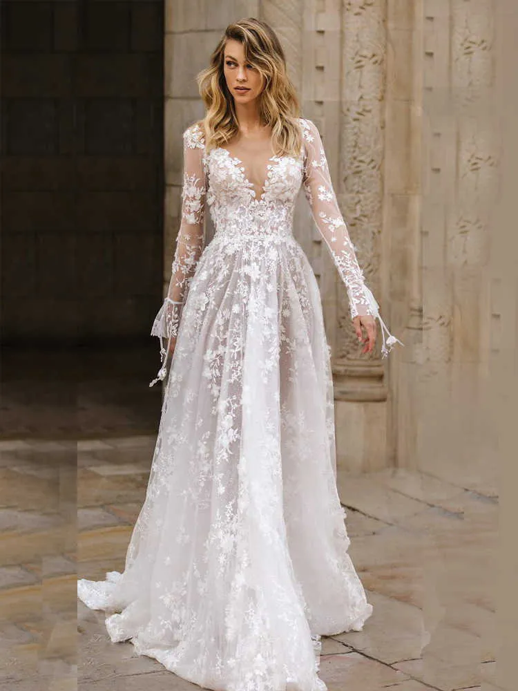 White Lace V-Neck Floor-Length Wedding Dress with Long Kimono Sleeves and  Zipper Closure for Women from Dhgate Urban Sexy Dresses - price 19.02