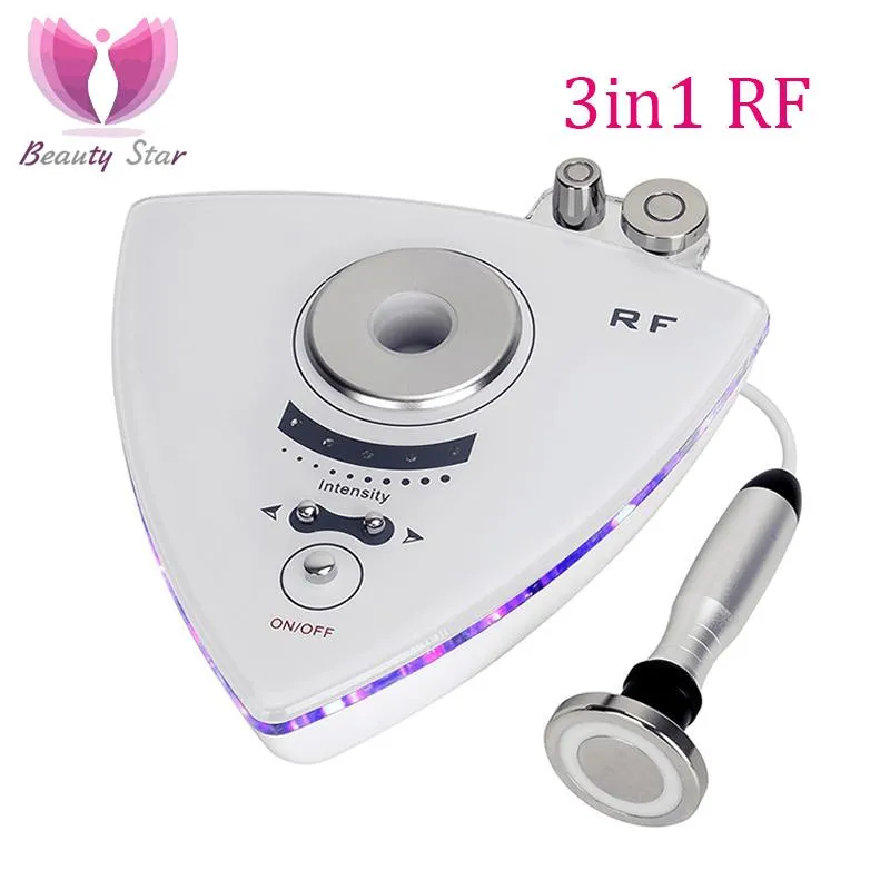 Maskinskönhetsstjärna 3 i 1 Tripolar RF Radiofrekvens Ansiktsmaskin Ansikte Lyftande kropp Slimming Skin Rejuvenation Eye Skin Care Machine