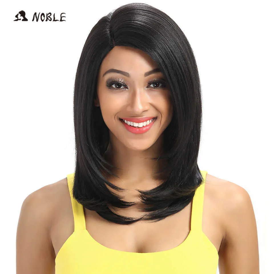 For Black Women 18 Inch Straight Hair U Part Elastic Lace Synthetic Wigs Cosplay Wig Natural Color 1B Synthetic Lace Wig 230524
