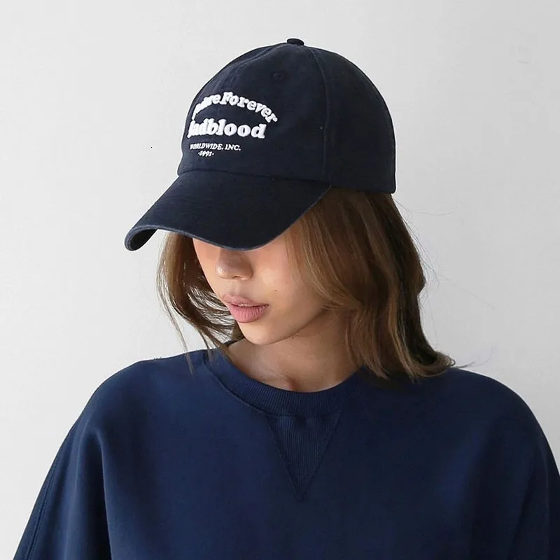 【BADBLOOD】 Dark Classic Street Ball Cap - Black Badblood Embroidered snapback baseball cap - Unisex Cotton