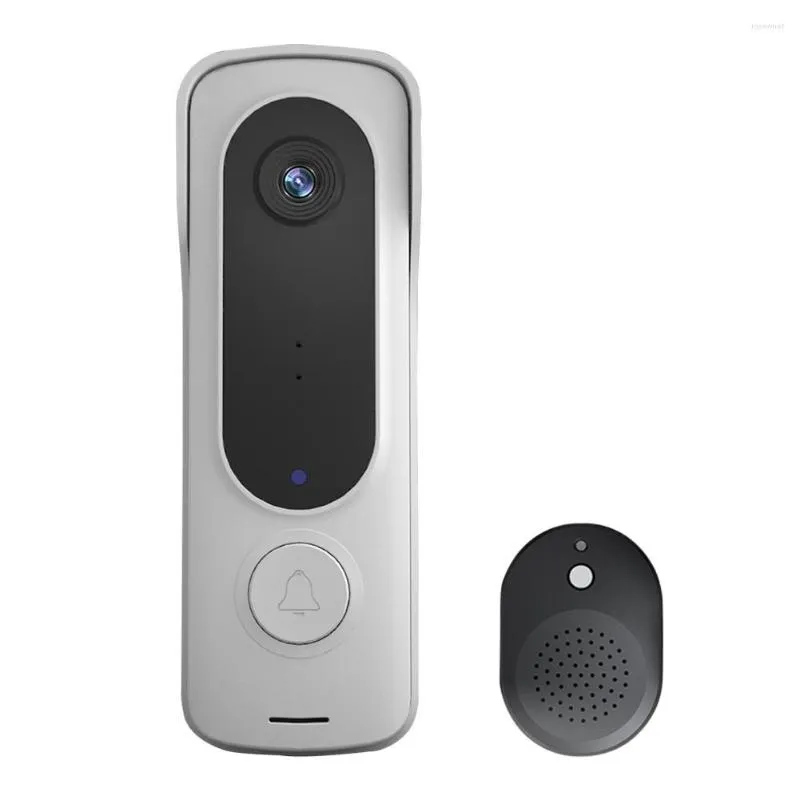 Dörrklockor Mini Door Bell HD 1080p Night Vision WiFi Intelligent trådlös dörrklocka 120 graders vidvinkellins 2 vägs ljud för hemsäkerhet