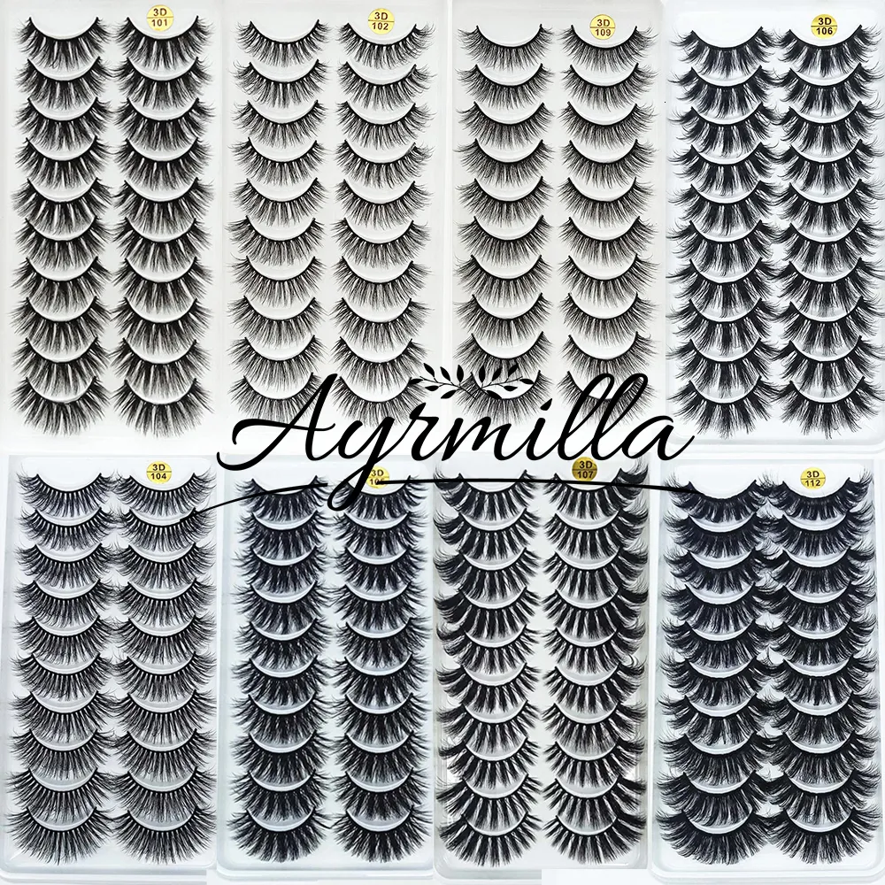 False Eyelashes 510Pairs 3D Mink Lashes Natural Dramatic Faux Cils Makeup Wholesale Fake Eyelash Extension Maquiagem 230530