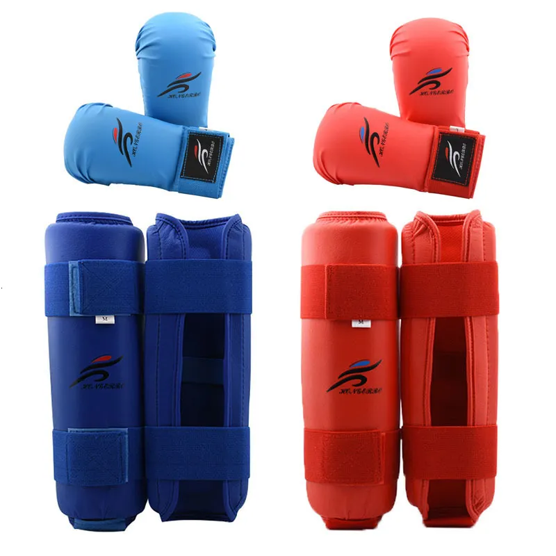 Protective Gear Taekwondo Sparring Gear Set MMA Boxing Gloves Leg Shin Guard Hand Palm Foot Protector Women Bands Karate Socks Unisex Adult Kids 230530