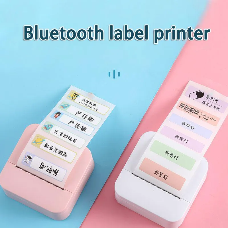 プリンターレミンL1SワイヤレスラベルプリンターポータブルポケットラベルプリンターBluetoothサーマルラベルメーカー高速印刷ホームユースオフィス