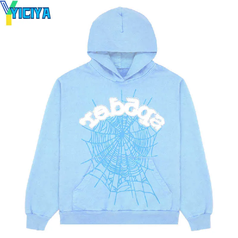 YICIYA Heren Hoodies Sweatshirts 2024 Nieuwe Hemelsblauw Sp5der Hoodie Mannen Vrouwen Hip Hop Young Thug Spider Hoodie Wereldwijde Sweatshirts Print Trui