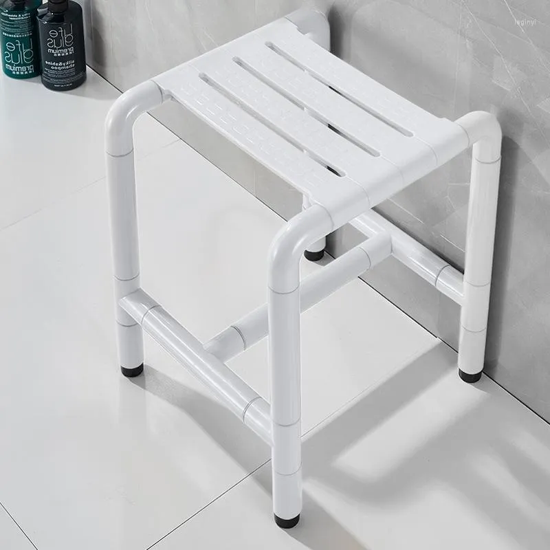 Set di accessori da bagno Bagno Sgabello senza barriere Sedile Sedia Toilette Anziani Disabili Acciaio inossidabile antiscivolo