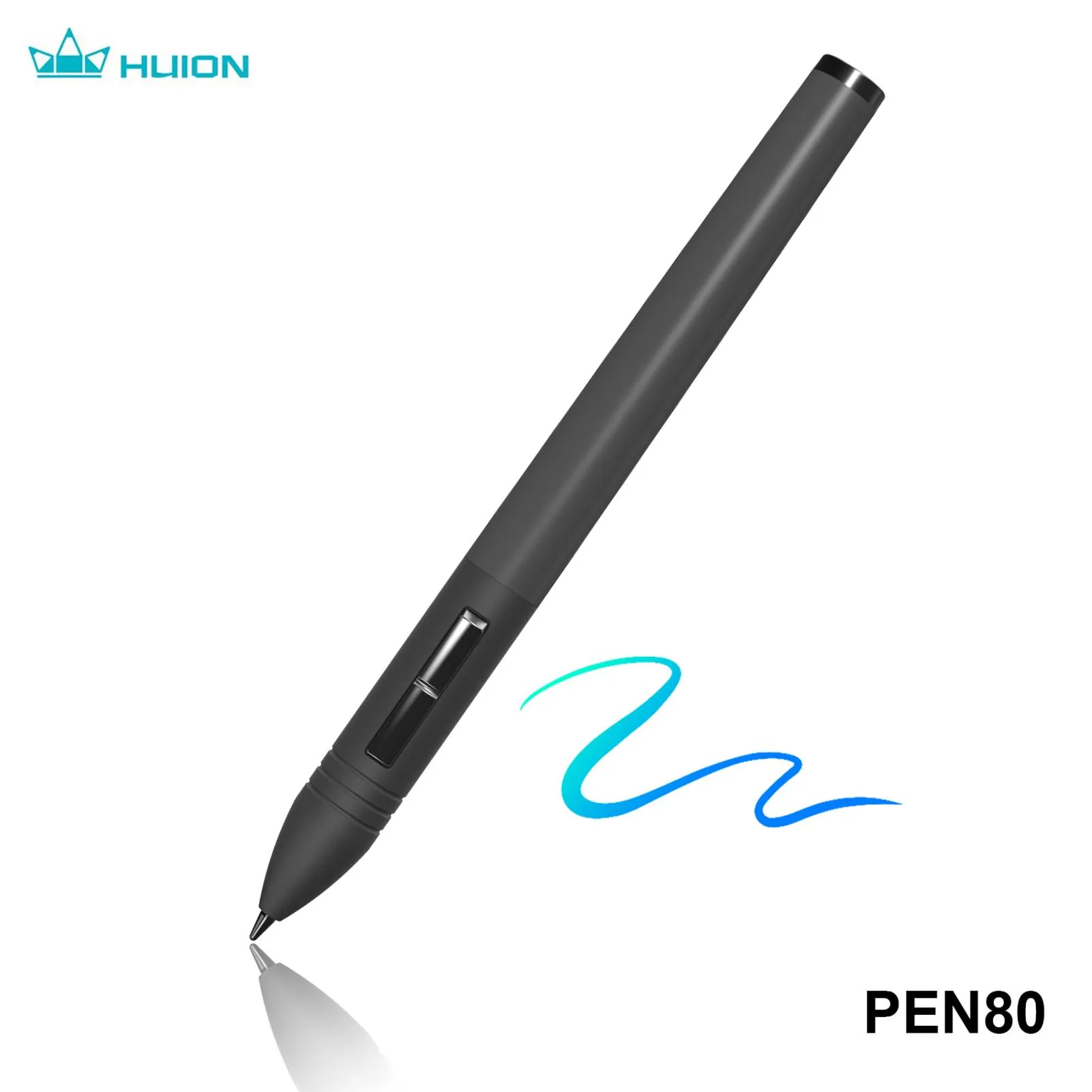 Comprimés Huion PEN80 stylet de batterie câble de chargement de stylo Rechargeable 4 pièces plumes de stylo pince de stylo pour 1060PLUS /GT221/H420 /H610PRO V2/ H430P