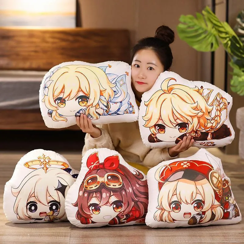 豪華な人形プロジェクトGenshin ImpactアニメPeluche Pillow Cushion Nahida Tighnari Klee Barbara Dori Collei Cartoon Manga Stiffed Toy 230531