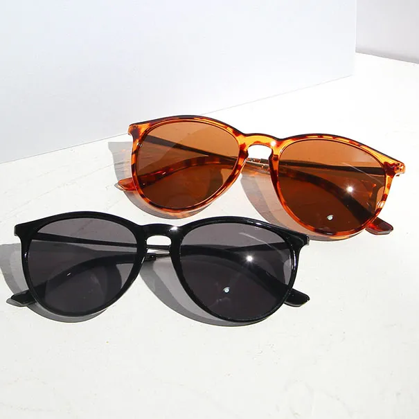 Klassische Männer Frauen Sonnenbrille Designer Runde Sonnenbrille Retro UV400 Brillen Oculos de sol 3h7 mit Fall