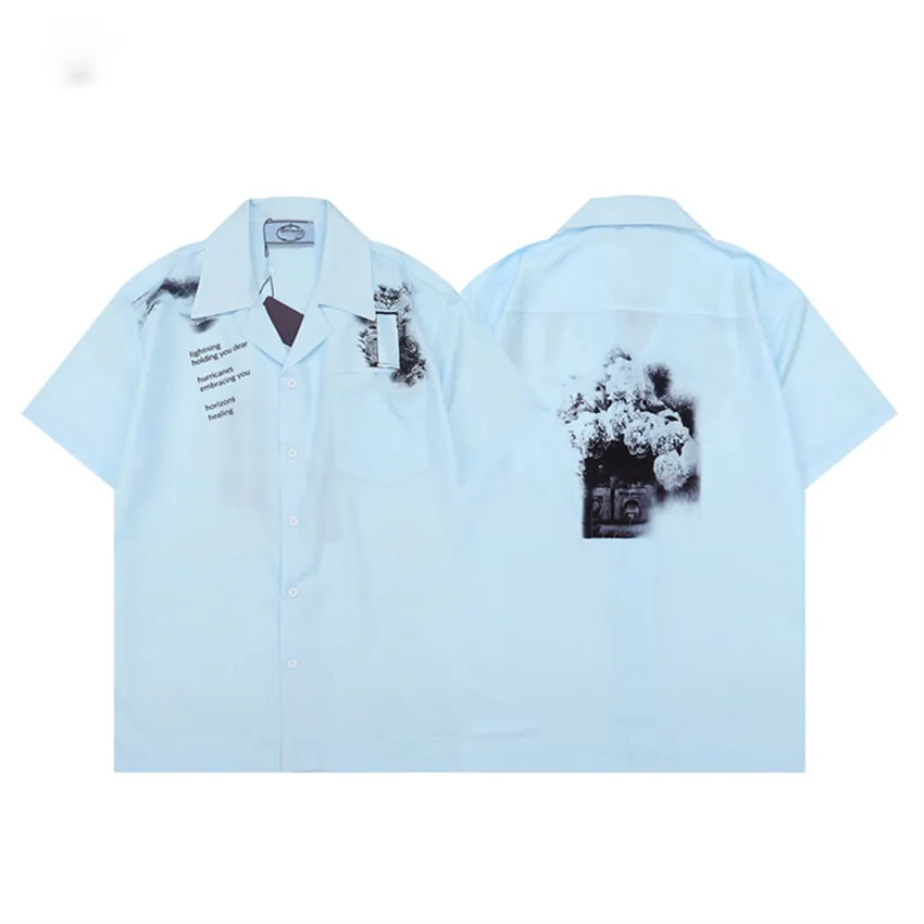 Men Designer koszule Summer Shoort Rękaw swobodny koszulki moda luźna polo w stylu plażowym oddychając Tshirts Tees odzież M-3xl LK10