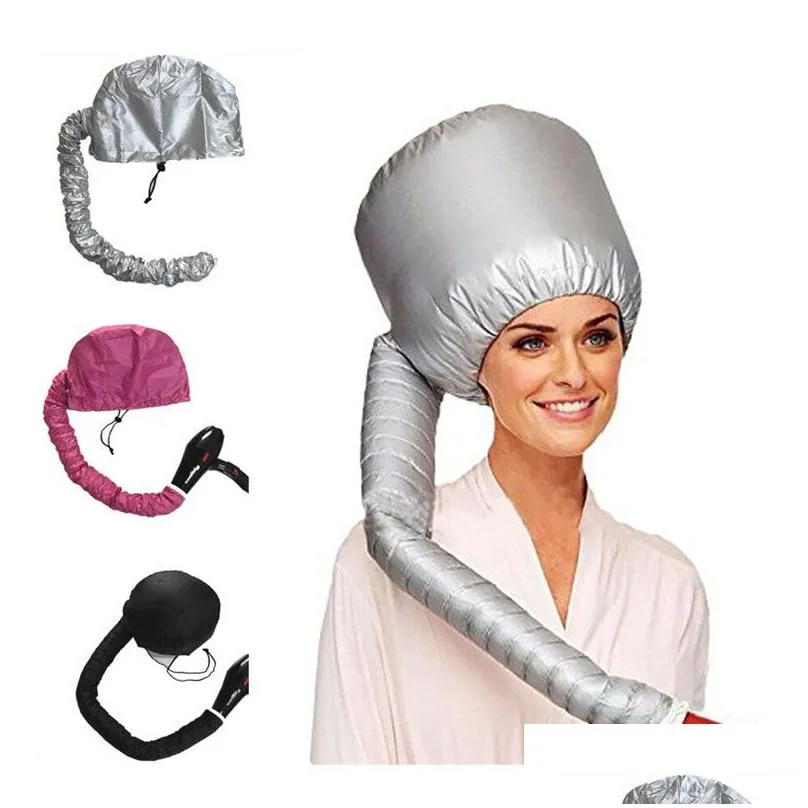 Party Favor Female Hair Steamer Cap Dryers Thermal Treatment Hat Portable Woman Beauty Spa Nourishing Styling Electric Care Heating Dh2Gc