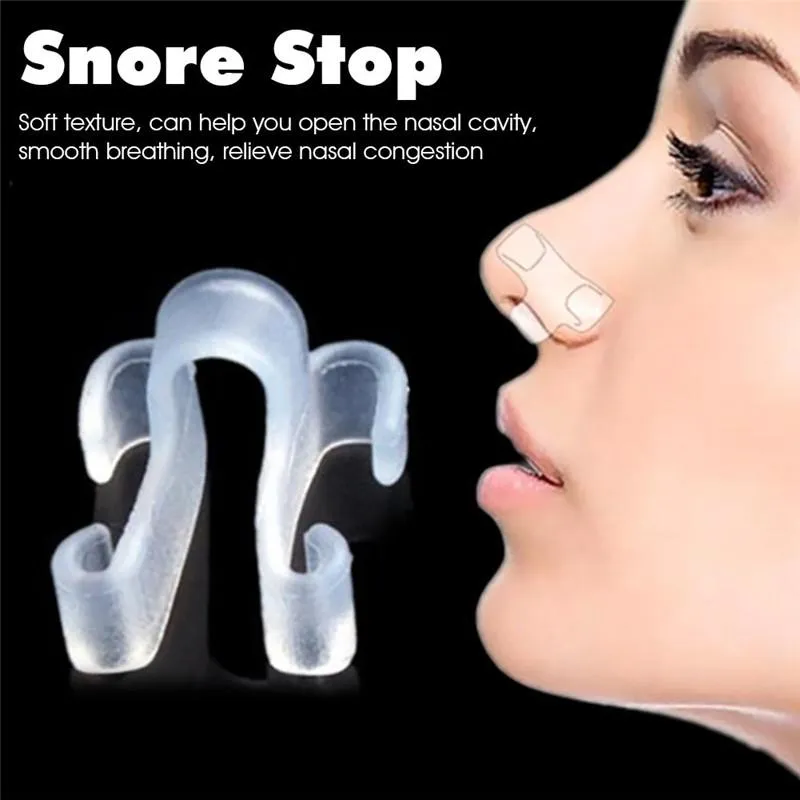 Care Sleeping Aid Healthy Care Antisnoring Device Snore Stop Antisnoring Apnea Nose Breathe Clip Stop Snore Device