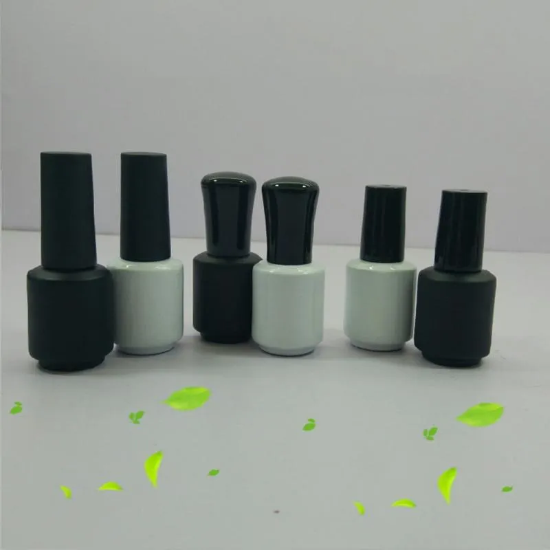 Decorations Wholesale New 8ml Empty Nail Bottles Nail Polish Bottles Round Nail Glass Gule Bottles Beauty Nail Oil Packing Bottles