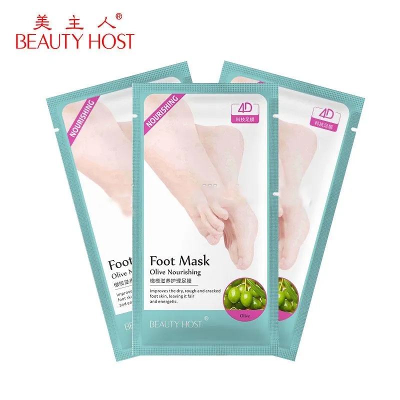 Feet Nourishing Moisturizing Footmask Baby Soft Feet Skin Care Peeling Smooth Natural Olive Socks Foot Mask