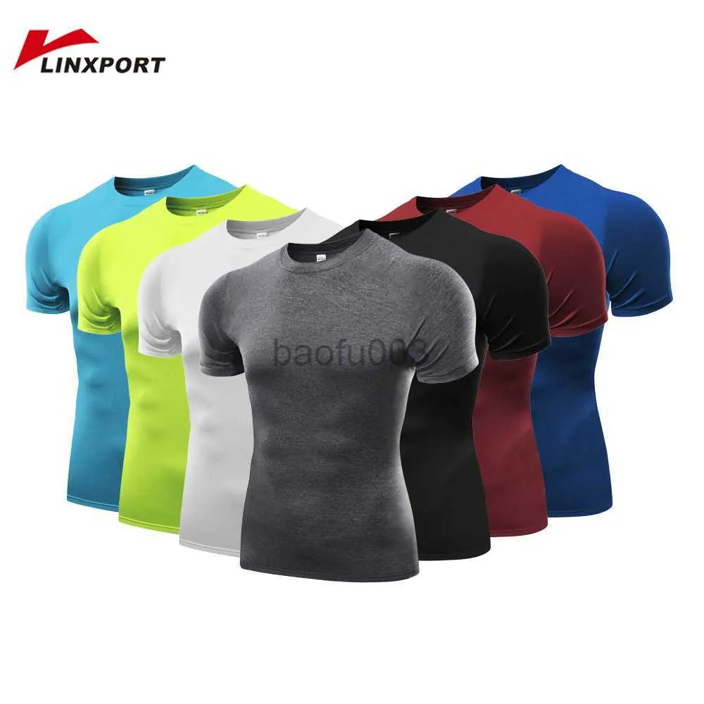 Mäns T-shirts Herrarna som kör T-shirt Komprimering Gym Kläder Fitness Shirts Muskulering Bodybuilding Sportwear Basketball Jerseys Rash Guards J230531