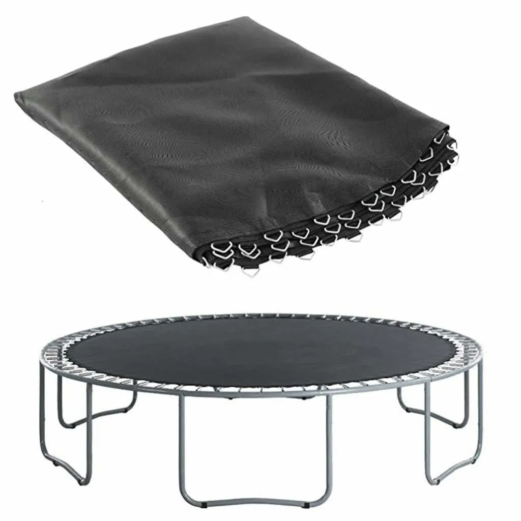 Trampolines 6ft 8ft Tapis de trampoline Résistance aux UV Tapis de saut de remplacement avec crochets en V de sécurité 230530