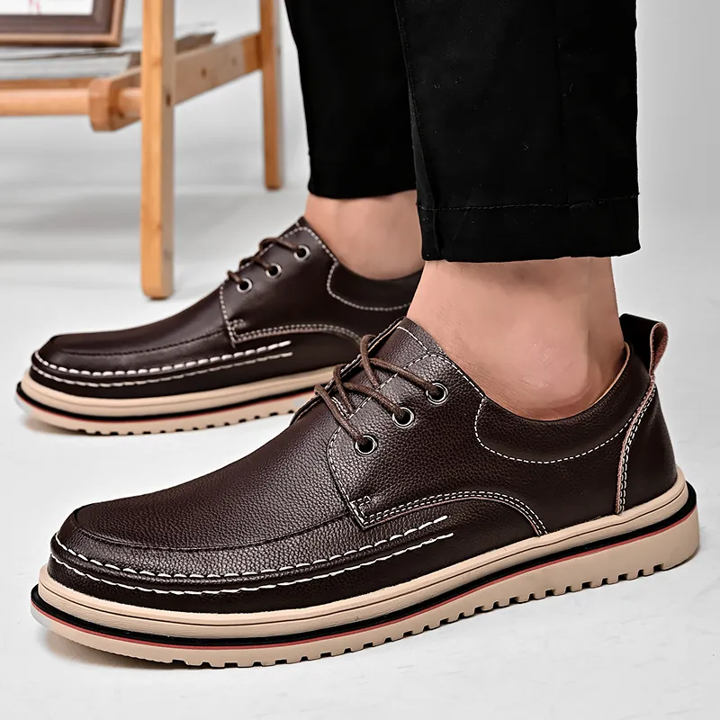Leren schoenen mannen top