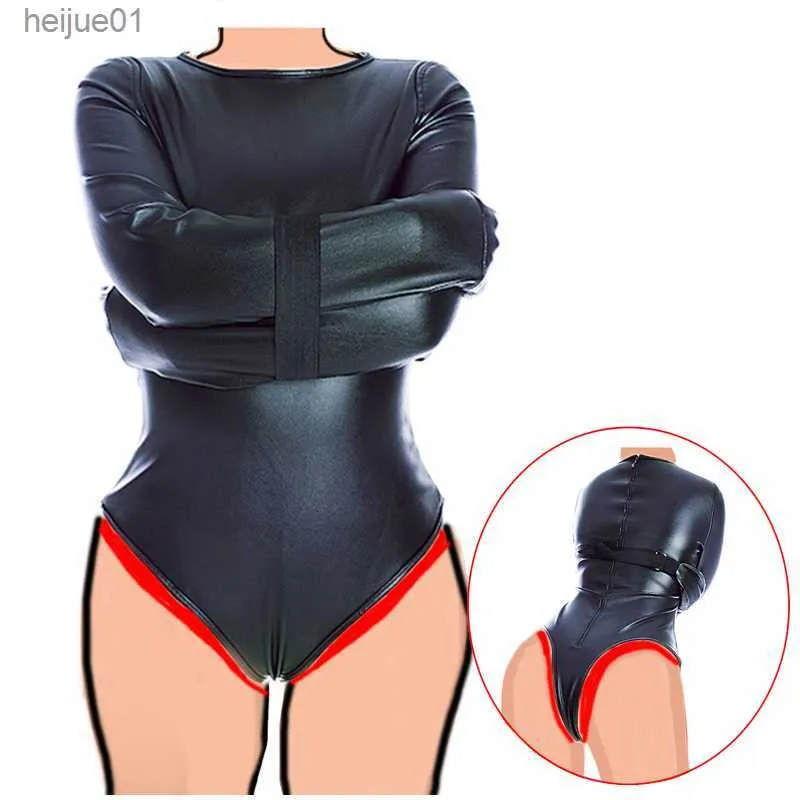 Vuxna leksaker bdsm mamma återhållsamhet väskor sexiga underkläder traitjacket bondage rollspelande kostymer armbinder sexleksaker för par l230518