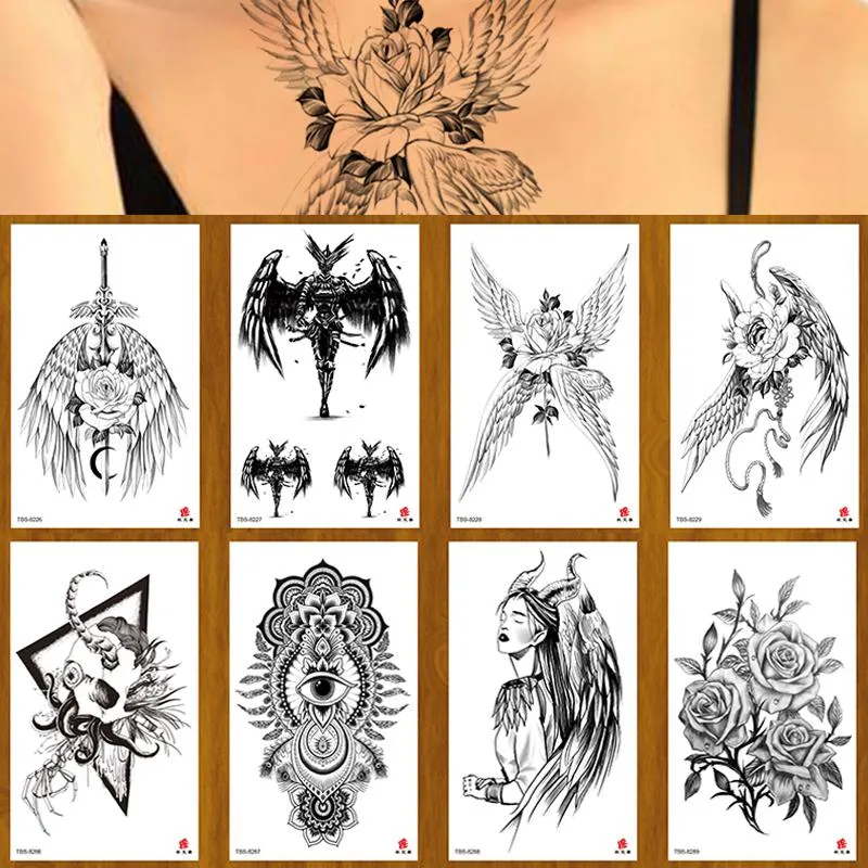 Tatuaggi Adesivi per tatuaggi temporanei impermeabili 100 pezzi All'ingrosso Bellezza Fiore Moda Manica finta Flash Art Donne Cool Body Arm Men
