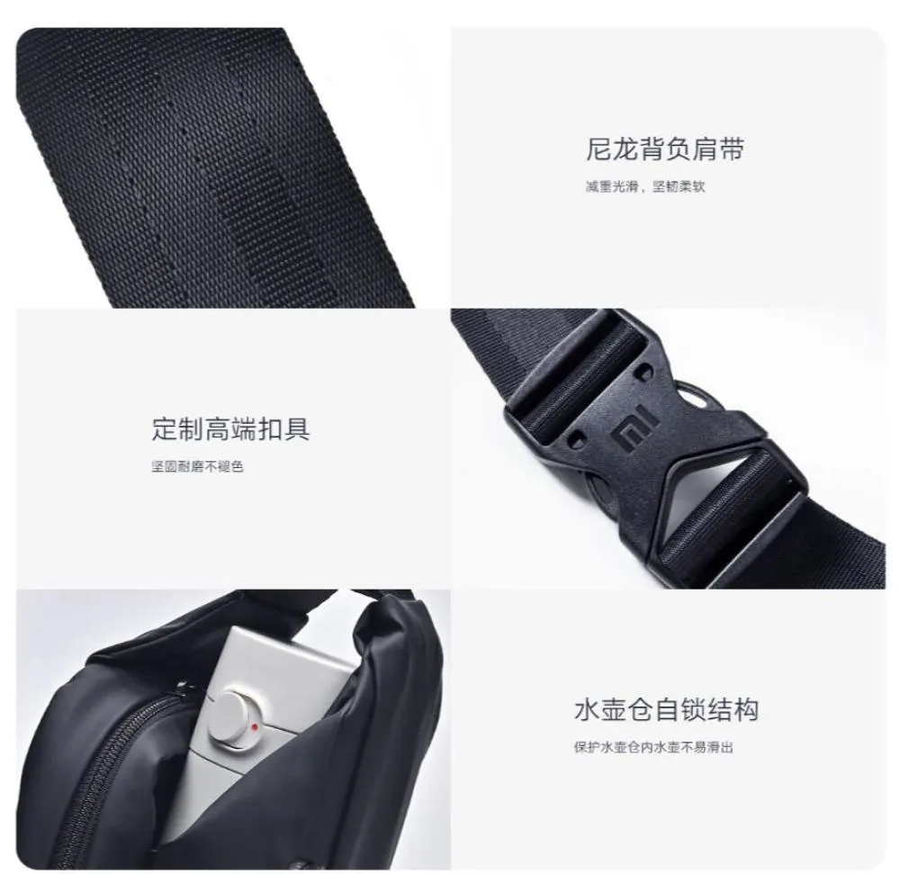 Newest Xiaomi Multifunctional Sports Leisure Chest Bag Waist Bag Outdoor Sports Shoulder Bag Belt Bag Pouch Packs Waterproof Bag (11)