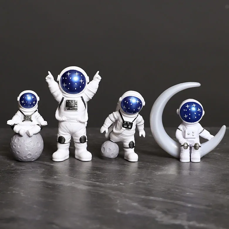 Dekorativa föremål Figurer Astronaut Ornament Spaceman Model Home Living Room Desktop Car Decorations Birthday Present Desktop Ornament 230530