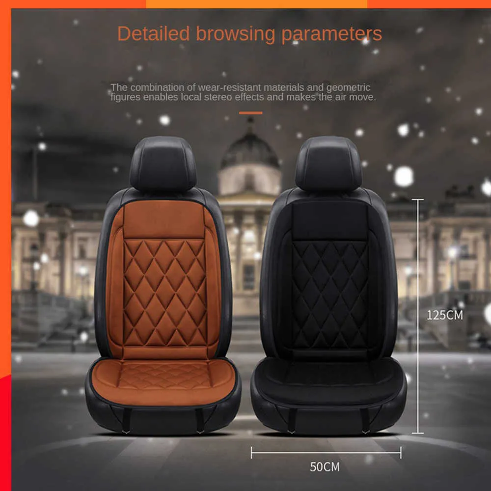 Coscada de assento novo aquecida 20W 20W Universal Anti-Skid resistente a desgaste suprimentos de carro Caprora