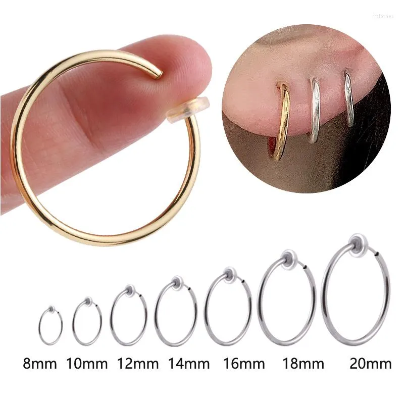 Boucles d'oreilles créoles 1 paire oreille manchette faux homme sans perçage Clip sur pour les femmes 2023 Piercing boucle d'oreille Non-trou