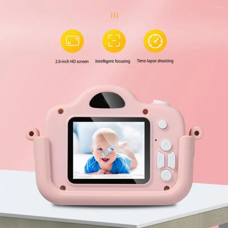 High Definition 1080p Pink Camcorder With Long Battery Life, HD Screen